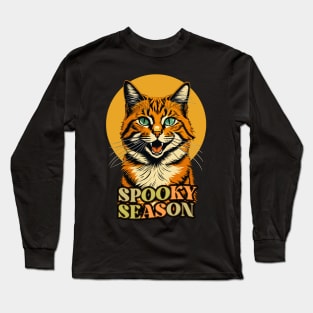 Cat Spooky Season Long Sleeve T-Shirt